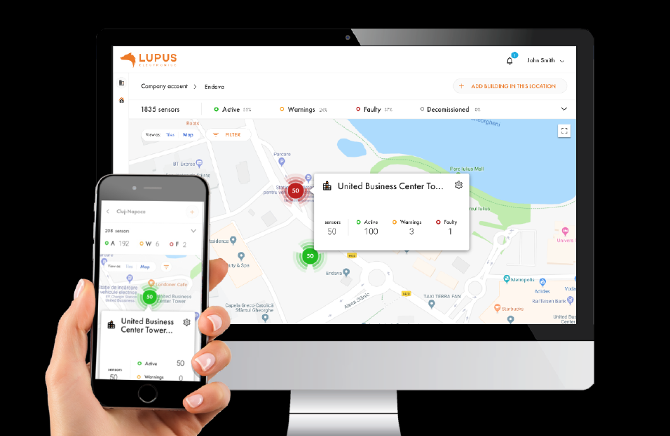 Mobilfunk Rauchwarnmelder inkl. E-Sim / ohne laufende Kosten